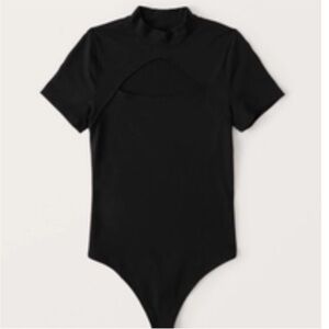 Abercrombie Seamless Short Sleeve Cutout Bodysuit